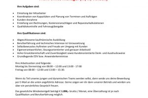 Front Office Manager (m/w, Vollzeit)